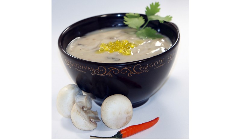Creamy mushrooms soup