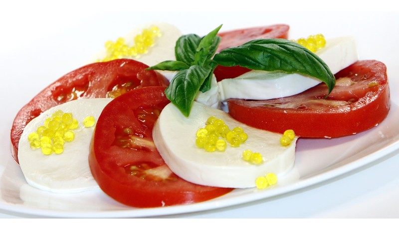 Caprese salad with Basil Olive oil
