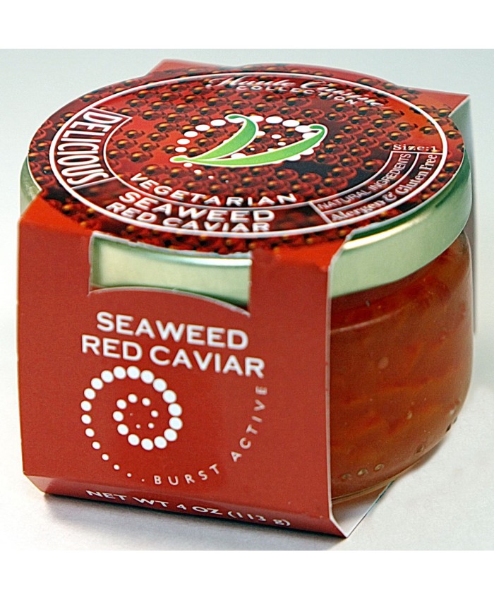 Seaweed Vegetarian/Vegan Red Caviar Pearls